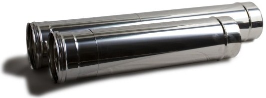 TUBO RIGIDO INOX 1MT C/ABRACADEIRA 150MM