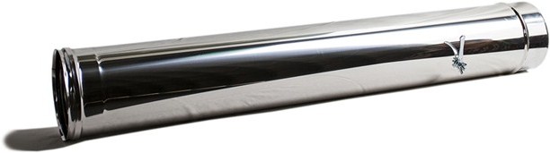 TUBO RIGIDO INOX 1MT C/REG.C/ABRAC.120MM
