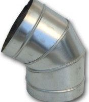 CURVA 45o             GALVANIZADA 100MM