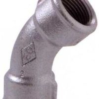 CURVA FEMEA 45o GALVANIZADA    3″  F041