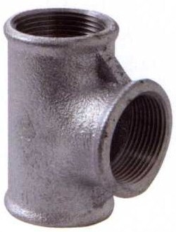 TE SIMPLES 90o GALVANIZADO    3/4″ F130