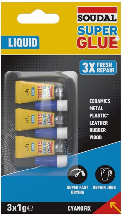 160023 COLA SUPER GLUE LIQUIDO (BL3x1G)#