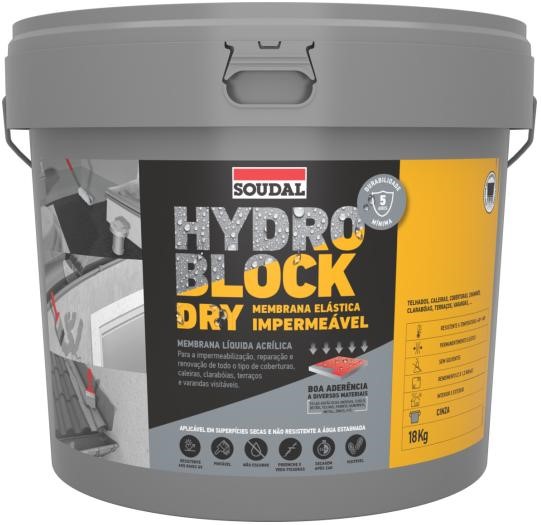 HYDROBLOCK DRY (SECO) CINZA        5KG