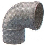1001458 CURVA 90o DESC.90   CINZ