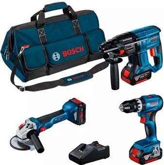 0615990N29 KIT 18V GBH+GSB+GWS+CAR+3BAT&