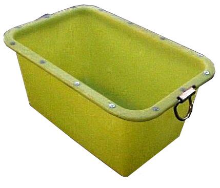 CAIXA PLASTICO P/ARGAMASSA AMARELA 240L$