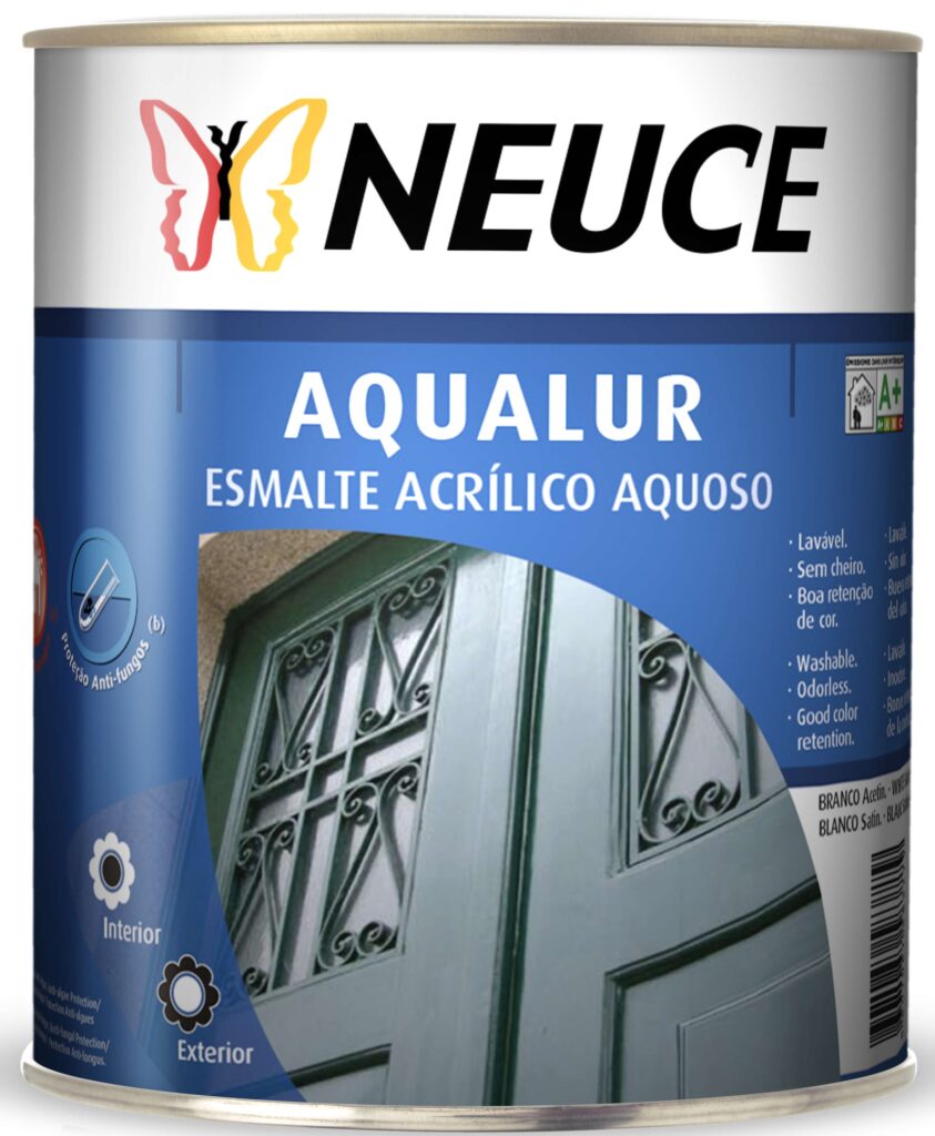 AQUALUR ESMALTE ACETINADO BASE/3T 0,75L