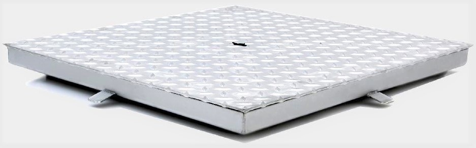 TAMPA RASA      INOX  B125 500x500MM
