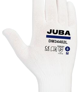 LUVA NYLON BRANC(S/BL)DM34402L/7