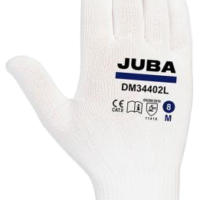 LUVA NYLON BRANC(S/BL)DM34402L/8