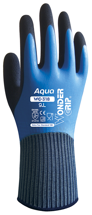 LUVA LATEX        HWG318-AQUA/11