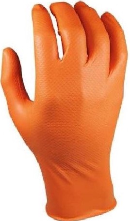 LUVA NITRIL (CX.50) LARANJA 578ORA/L-9