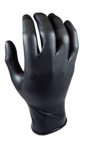 LUVA NITRIL (CX.50) PRETA  580NR/L-9&