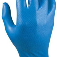 LUVA NITRIL (CX.50) AZUL    580BL/S-7&