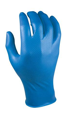 LUVA NITRIL(CX.50)AZUL 580BL/L-9&