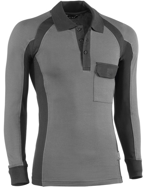 POLO MANGA COMPRIDA CINZ. 671/XL#