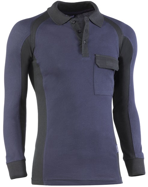 POLO MANGA COMPRIDA  AZUL      681/L #