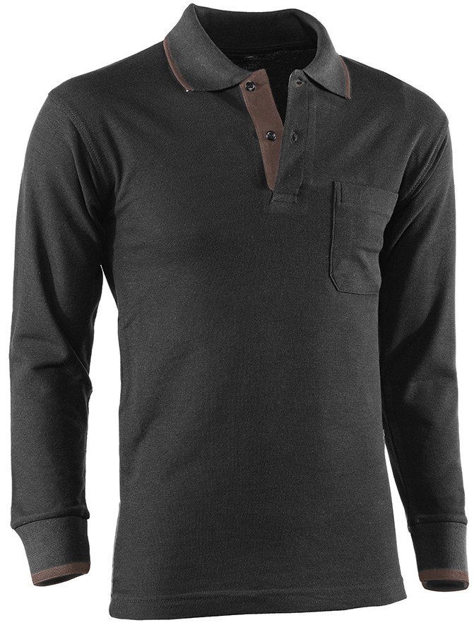 POLO MANGA COMPRIDA CASTANHO   691/XL#