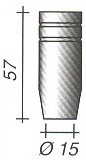 MC0023 BOCAL CONICO PLUS25 D15,0&