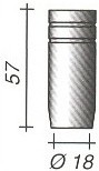 MC0024 BOCAL CONICO PLUS25 D18,0&