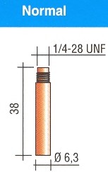 MD0003-10 BICO LG 1/4UNF MAXI1,0&