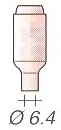 TC0002 BOCAL CERAMICO D6,4 P/TIG&