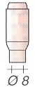 TC0003 BOCAL CERAMICO D8,0 P/TIG&
