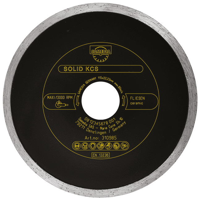 310985 DISCO DIAMANTE CERAMICA KCS 115MM