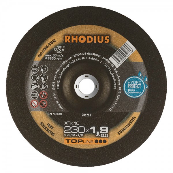 206263DISC.C/INOX 230×1,9x22XTK10
