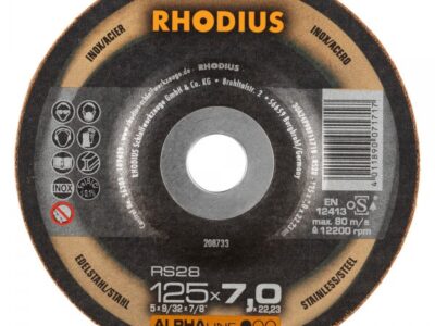 208733DISC.R/INOX 125×7,0x22 RS28