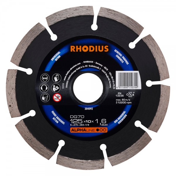 304092 DISCO DIAMANTE 125x10x22 DG70