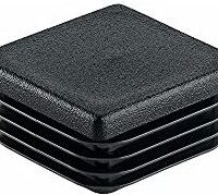 TERMINAL PL/QD.P/TUBO 40×40 PRETO