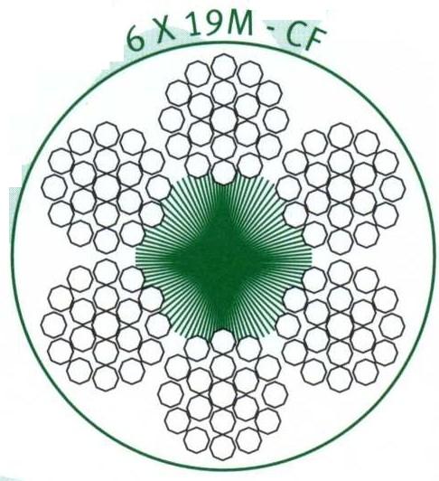 CABO ACO GALV.6×19+1  6MM  (10M)