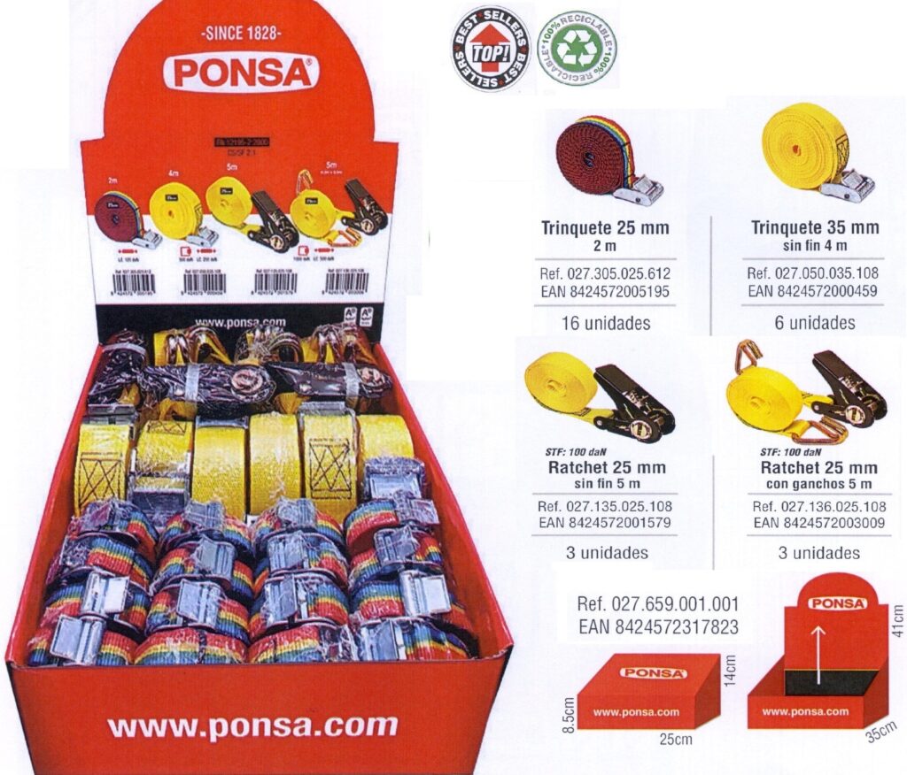 659001001 EXPOS.BALCAO C/28CINTAS