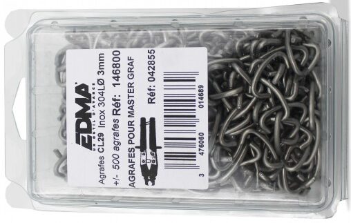 AGRAFE INOX 2,9MM 1468 POSTE QUICKFIX