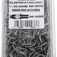 AGRAFE INOX 3,5MM 437  POSTE QUICKFIX