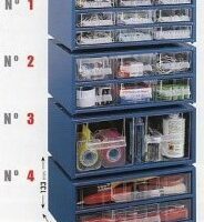 ESTANTE METAL-PLAST.AZUL 2GV N.4