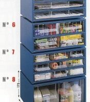 ESTANTE METAL-PLAST.AZUL 2GV N.8