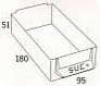 GAVETA P/CAIXA N.2 180x 95x 51MM