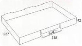 GAVETA P/CAIXA N.5 227x338x 42MM
