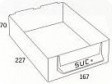 GAVETA P/CAIXA N.6 227x167x 70MM