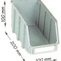 CAIXA STOCK 200x100x100 MD.A CINZ