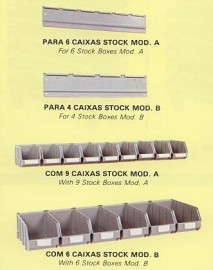 REGUA SUPORTE P/9 CX.STOCK MOD.A