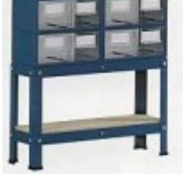 SUPORTE AZUL P/ESTANTE N1-4 P/MEDIO 2F/S