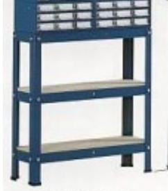 SUPORTE AZUL P/ESTANTE N1-4 P/ALTO  2F/D