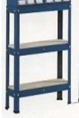 SUPORTE AZUL P/ESTANTE N5-8 P/ALTO  1F/S