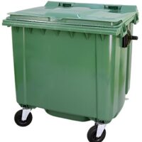 CONTENTOR LIXO VERDE 1000LT DIN $