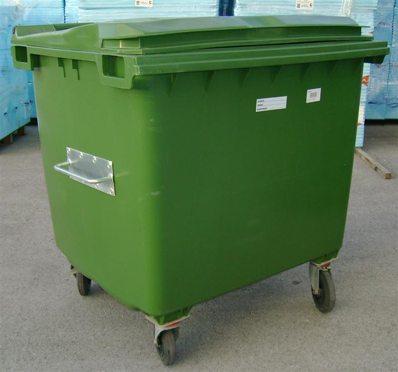 CONTENTOR LIXO VERDE 1000LT OSCHNER$