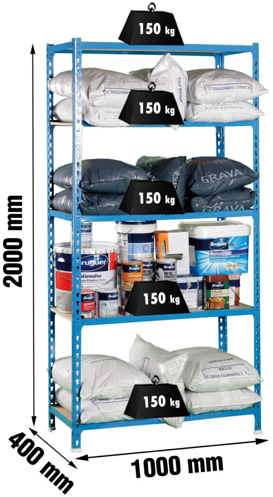907863 EST.MADERCLICK AZUL5P 2×1,0x0,4M$