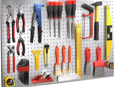 919033 PAINEL PERFURADO CINZ. 900x400MM$